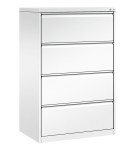 Metalowa szafa kartotekowa na kartoteki A4, 2-rzędowa 4-szufladowa, różne kolory