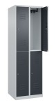 Metalowa szafa socjalna / ubraniowa 4-drzwiowa, 60x50x185 cm, różne kolory