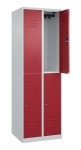 Metalowa szafa socjalna / ubraniowa 4-drzwiowa, 80x50x185 cm, różne kolory