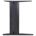 Metalowy stelaż biurka/stołu NY-A205 w kolorze czarnym - widok nogi stelaża z boku.