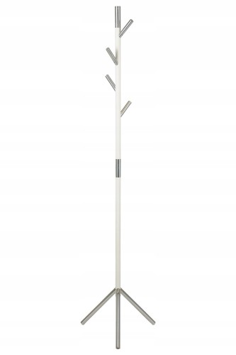 Wieszak metalowy WDR-521 w kolorze białym.