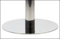 Okrągły element dolny podstawy stołu/stolika SH-3001-5, stal nierdzewna polerowana.