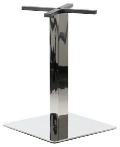 OUTLET - Podstawa stolika SH-3002-6/P, 50x50 cm, stal nierdzewna polerowana (stelaż stolika)