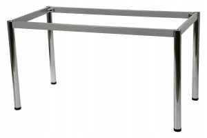 OUTLET - Stelaż metalowy do biurka, stołu 66x66x72,5 cm, nogi chromowane
