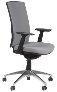 OUTLET - Krzesło biurowe obrotowe KB-8922B-S/ALU z wysuwem siedziska 