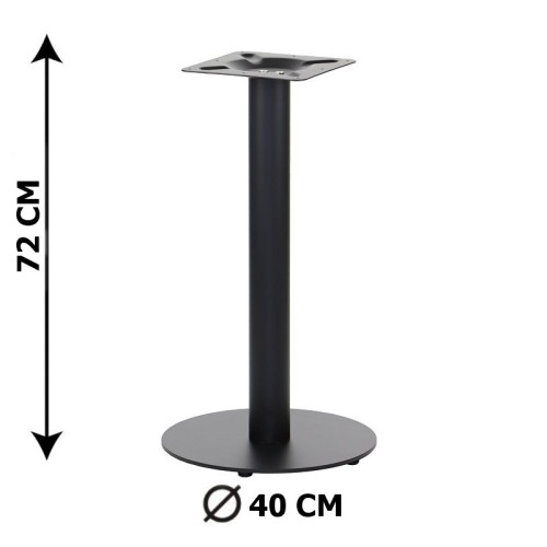 Metalowa podstawa stołu/stolika SH-5001-4/B w kolorze czarnym.