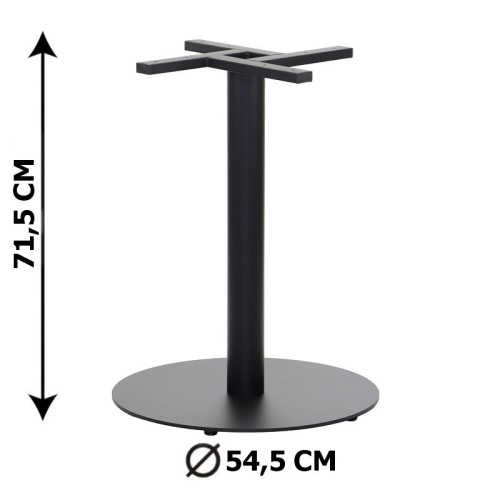 Metalowa podstawa stołu/stolika SH-5001-8/B w kolorze czarnym.