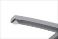 Aluminiowy element dolny podstawy SH-C06 w kolorze szarym - widok jednej nogi z regulowaną stopką.
