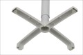 Aluminiowy element dolny podstawy SH-C06 w kolorze białym z regulowanymi stopkami.