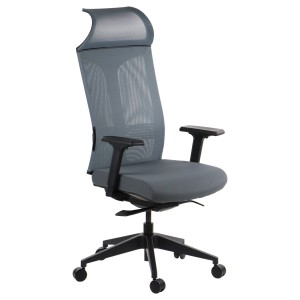 OUTLET - Fotel biurowy gabinetowy obrotowy RYDER/SZARY