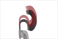 Zagłówek czarny krzesła WISTER.