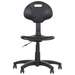 Krzesło produkcyjne PRO-TECH w kolorze czarnym - pianka TPU
