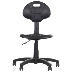 Krzesło produkcyjne PRO-TECH w kolorze czarnym - pianka TPU