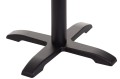 Żeliwny element dolny podstawy stołu/stolika SH-5009 w kolorze czarnym.