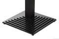 Kwadratowy żeliwny element dolny podstawy stołu/stolika SH-5014-6 w kolorze czarnym.