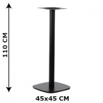 Podstawa stolika SH-3050-2/H/B, 45x45 cm, wysokość 110 cm,  (stelaż stolika), kolor czarny