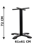 Podstawa stolika żeliwna SH-5009-2/B, (stelaż stolika), kolor czarny