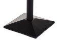 Kwadratowy metalowy element dolny podstawy stołu/stolika SH-4002-8 w kolorze czarnym.