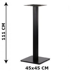 Podstawa stolika SH-5002-5/H/B, 45x45 cm, wysokość 111 cm (stelaż stolika), kolor czarny