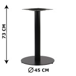 Podstawa stolika SH-5001-5/B,  fi 45 cm, wysokość 73 cm (stelaż stolika), kolor czarny