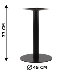Podstawa stolika SH-5001-5/B,  fi 45 cm, wysokość 73 cm (stelaż stolika), kolor czarny