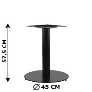 Podstawa stolika SH-5001-5/L/B,  fi 45 cm, wysokość 57,5 cm (stelaż stolika), kolor czarny