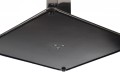 Kwadratowy element dolny podstawy stołu/stolika SH-3002-6 z regulowanymi stopkami - widok od dołu.