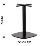 Podstawa stolika SH-3050-4/B, 55x55 cm, (stelaż stolika), kolor czarny