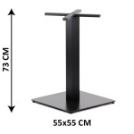 Podstawa stolika SH-5002-7/B, 55x55 cm (stelaż stolika), kolor czarny