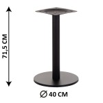 Podstawa stolika SH-2010-1/B, fi 40 cm (stelaż stolika), kolor czarny