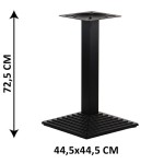 Podstawa stolika żeliwna SH-5014-6/B, 44,5x44,5 cm (stelaż stolika), kolor czarny