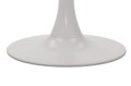 Okrągły metalowy element dolny podstawy stołu/stolika SH-9108 w kolorze białym.