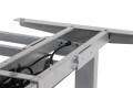 Rozsuwana metalowa belka elektrycznego stelaża UT04-3T/90A w kolorze szarym.