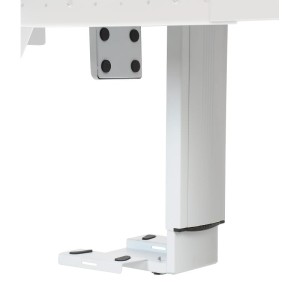 Uchwyt na komputer mocowany do blatu, duży zakres regulacji, kolor biały