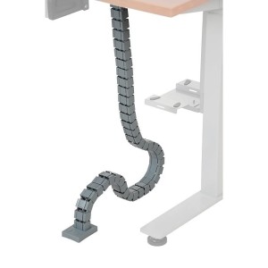 Pionowy kanał kablowy do stelaża z regulacją wysokości, szary