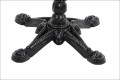 Żeliwny element dolny podstawy stołu/stolika SH-5051 w kolorze czarnym.