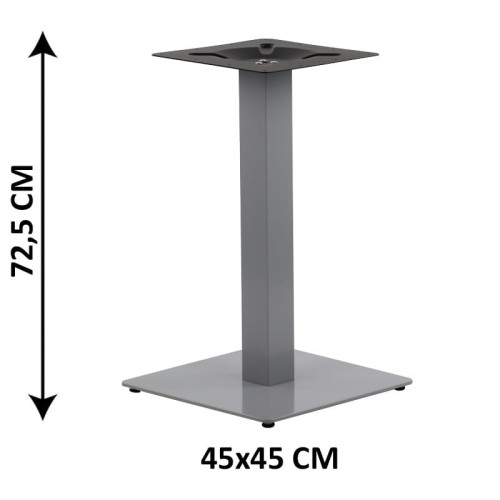 Metalowa podstawa stołu/stolika SH-5002-5 w kolorze szarym.
