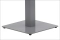 Kwadratowy metalowy element dolny podstawy stołu/stolika SH-5002-5 w kolorze szarym.