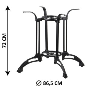 Podstawa stolika żeliwna SH-5033-2/B, (stelaż stolika), kolor czarny