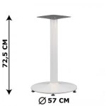 Podstawa metalowa do domu restauracji NY-B006 BIAŁA, średnica 57 cm - stelaż stolika stołu
