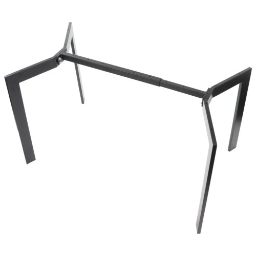 Metalowy, ramowy stelaż stołu/biurka NY-HF05RB/B w kolorze czarnym - widok z góry.