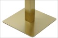 Kwadratowy element dolny podstawy stołu/stolika SH-3002-5 kolorze złotym.