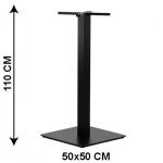 Podstawa stolika SH-5002-6/H/B, 50x50 cm, wysokość 110 cm (stelaż stolika), kolor czarny