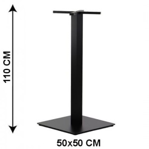 Podstawa stolika SH-5002-6/H/B, 50x50 cm, wysokość 110 cm (stelaż stolika), kolor czarny