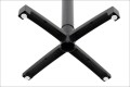 Aluminiowy element dolny podstawy SH-C06 w kolorze czarnym z regulowanymi stopkami.