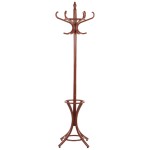 Wieszak drewniany stojący na ubrania WDR-1/B - brąz
