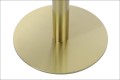 Okrągły element dolny podstawy stołu/stolika SH-3001-6 w kolorze złotym.