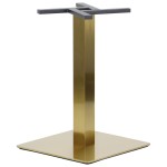 Podstawa stolika SH-3002-6/G, 50x50 cm, stal nierdzewna w kolorze ZŁOTYM (stelaż stolika)