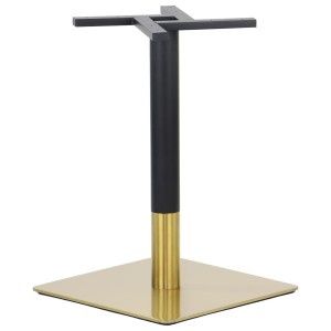 Podstawa stolika SH-3002-6/GB, 50x50 cm, stal nierdzewna w kolorze ZŁOTYM / czarny (stelaż stolika)