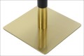 Kwadratowy element dolny podstawy stołu/stolika SH-3002-6 w kolorze złotym.